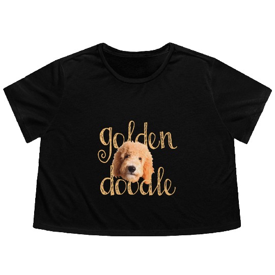 Goldendoodle Flowy Cropped Tees