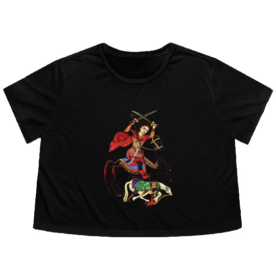 Filopateer Markorios - Abu Sifen. Coptic church Flowy Cropped Tees