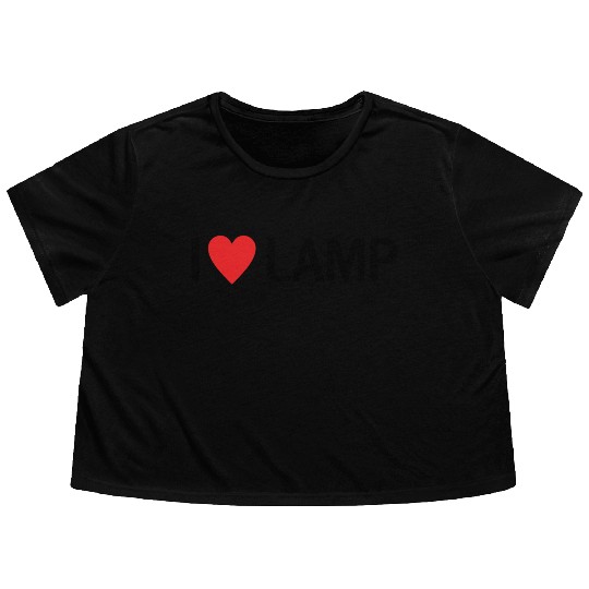I Love Lamp Flowy Cropped Tees