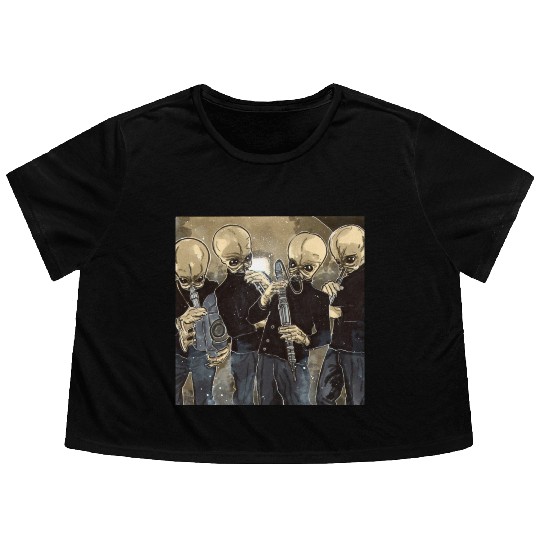 Cantina Band Mos Eisley Flowy Cropped Tees