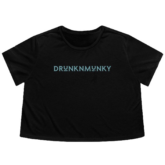 DESIGNdrunknmunky s drunk monkey Flowy Cropped Tees