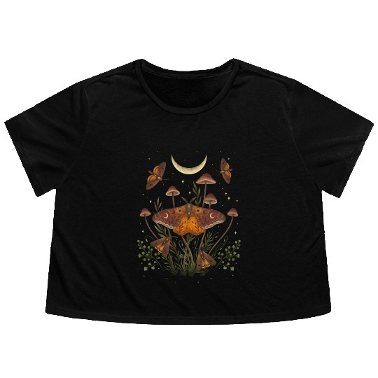 Autumn Light Underwings Flowy Cropped Tees