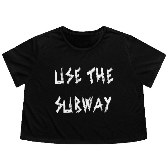 Use The Subway yellow Flowy Cropped Tees