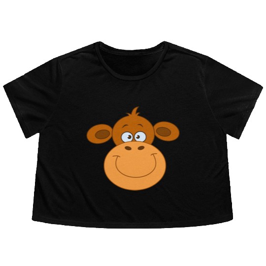 Monkey Face Flowy Cropped Tees