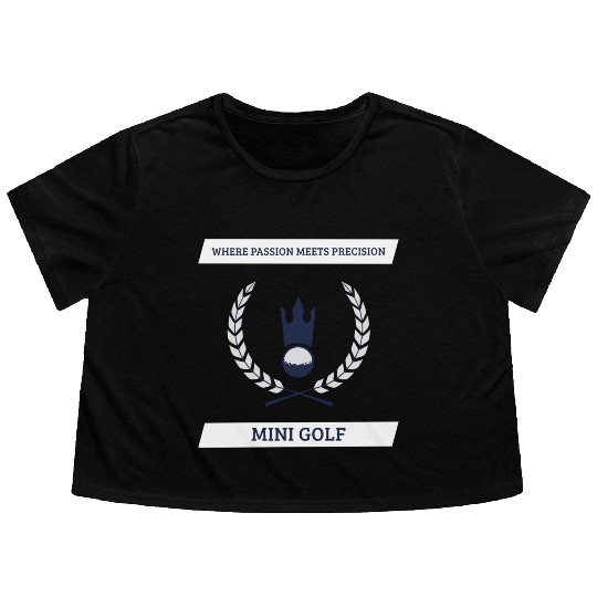 Mini Golf | Miniature Golf | Mini Golfer Flowy Cropped Tees