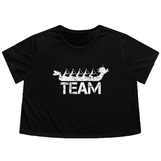 Dragon Boat Racing Team Flowy Cropped Tees