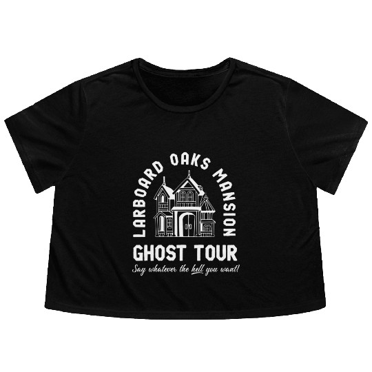 I Think You Should Leave Ghost Tour Flowy Cropped Tees