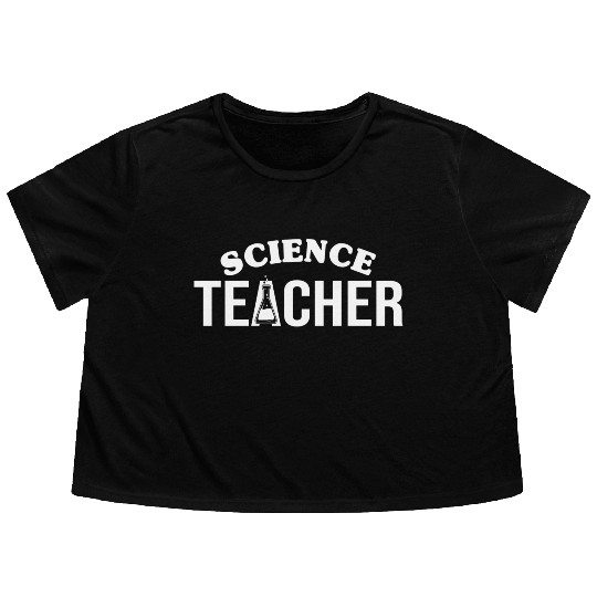 Science Teacher aesthetic Flowy Cropped Tees