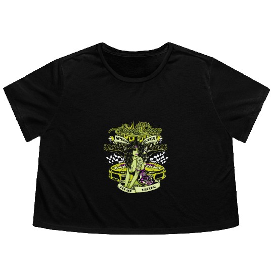 Speed Queen - Hot Rod Racing Flowy Cropped Tees