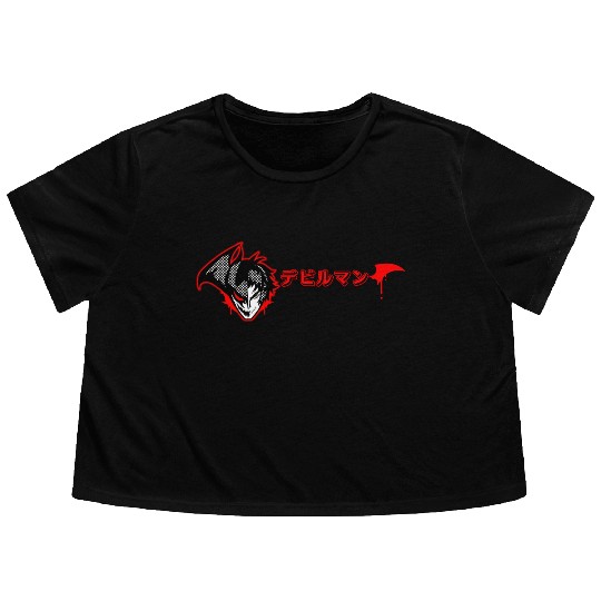 Devilman Crybaby classic Flowy Cropped Tees