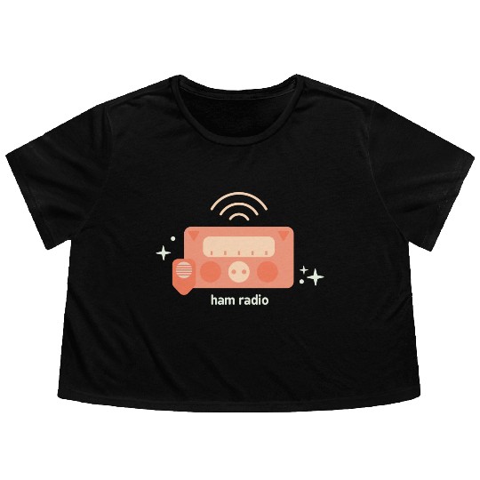 Ham Radio Flowy Cropped Tees