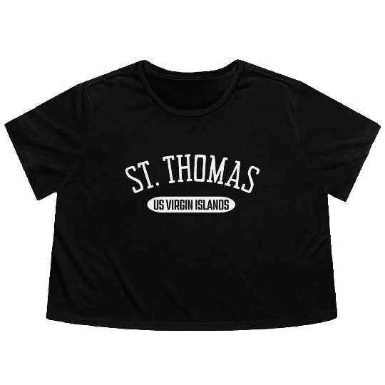 St Thomas Style St Thomas Us Virgin Islands Flowy Cropped Tees