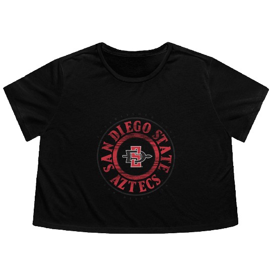 San Diego State Aztecs Showtime Logo Officially Flowy Cropped Tees