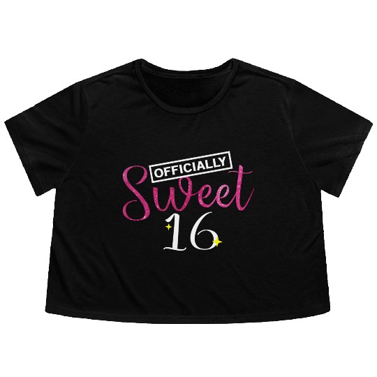 Sweet 16 Sixteenthn Flowy Cropped Tees