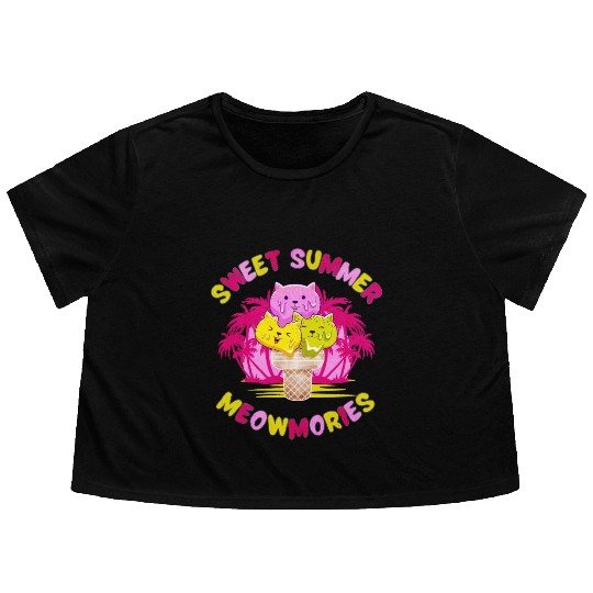 Sweet Summer Flowy Cropped Tees