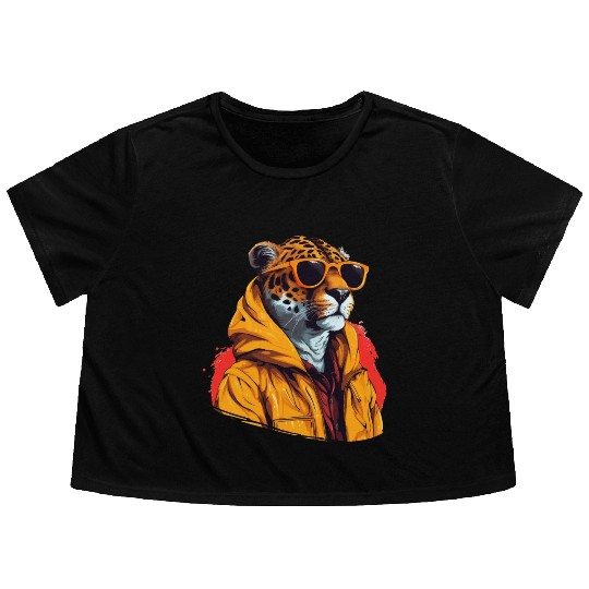 Street Style Cheetah | Cheetah Lovers Flowy Cropped Tees