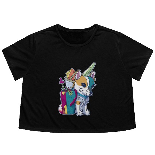 Back To School - Funny Flowy Cropped Tees