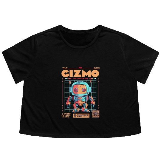 Gizmo Mecha Flowy Cropped Tees