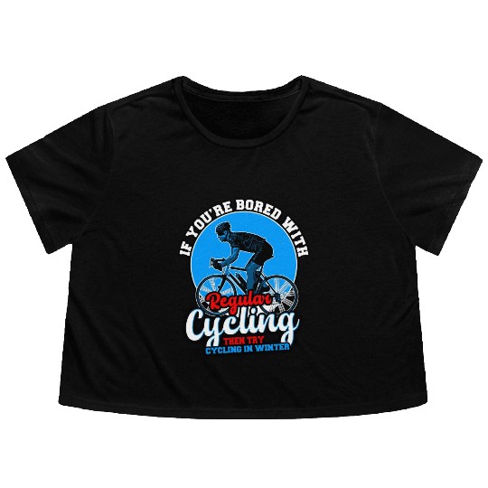 If You're Bored With Regular Cycling Flowy Cropped Tees