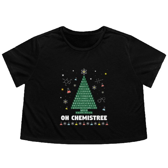 Oh Chemistree Periodic Table Chemistry Tree Flowy Cropped Tees