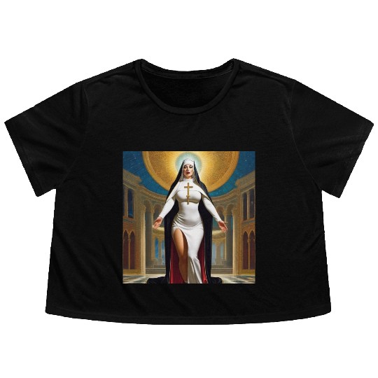 Holy Ghost Flowy Cropped Tees