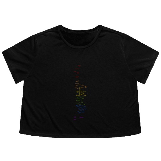 NYC Manhattan Pride Flowy Cropped Tees