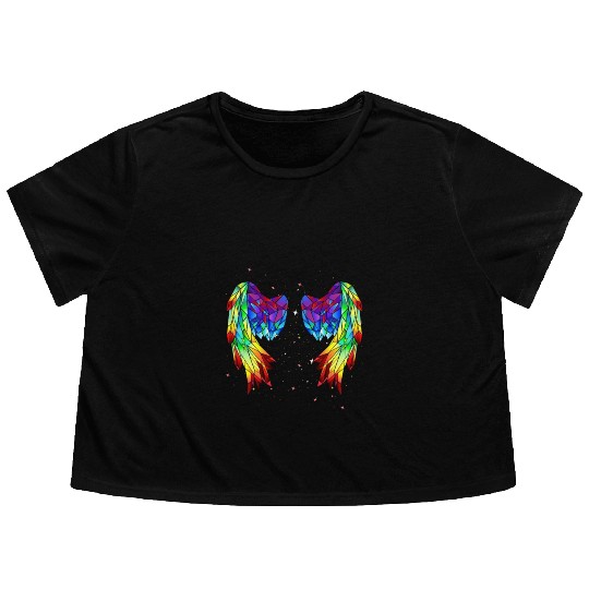 Angel Wings 1 300 Flowy Cropped Tees