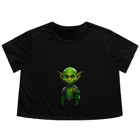 Green Goblin Rascal Embrace the Mischief Flowy Cropped Tees