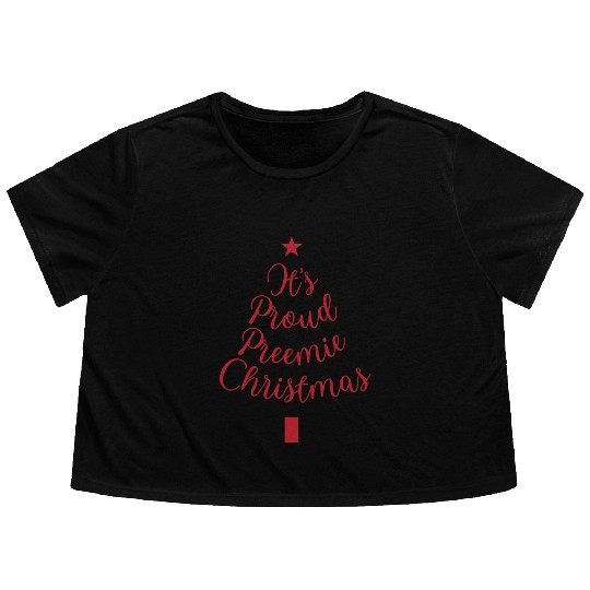 NICU Christmas tree design | Proud Preemie Flowy Cropped Tees
