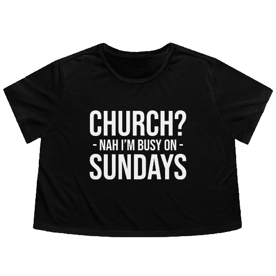 Atheism Religion Belief Atheists Science Flowy Cropped Tees
