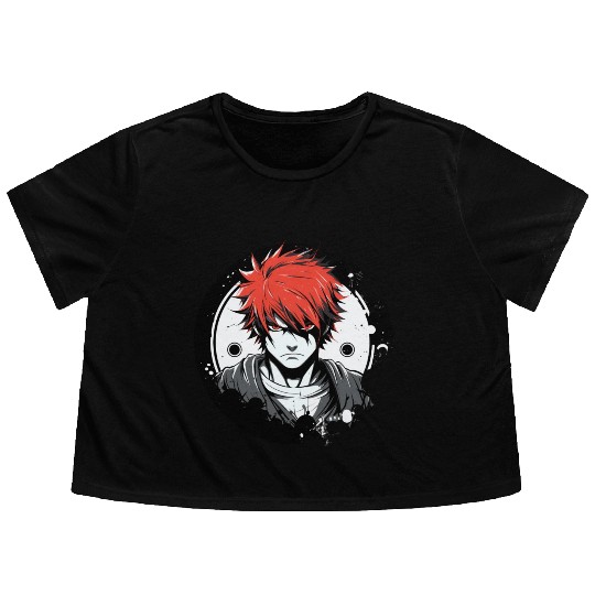 An Anime Boy's Adventure Flowy Cropped Tees