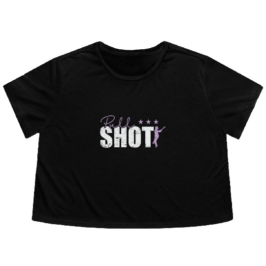 Pull Shot Cricket Flowy Cropped Tees