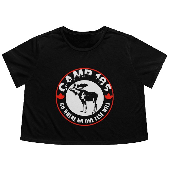 Camp 185 Moose Flowy Cropped Tees