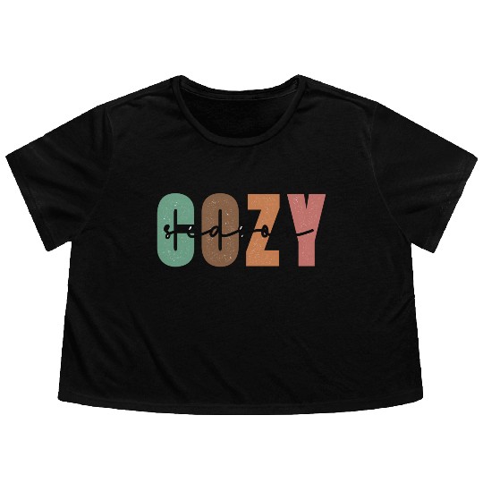 Cozy Season Flowy Cropped Tees