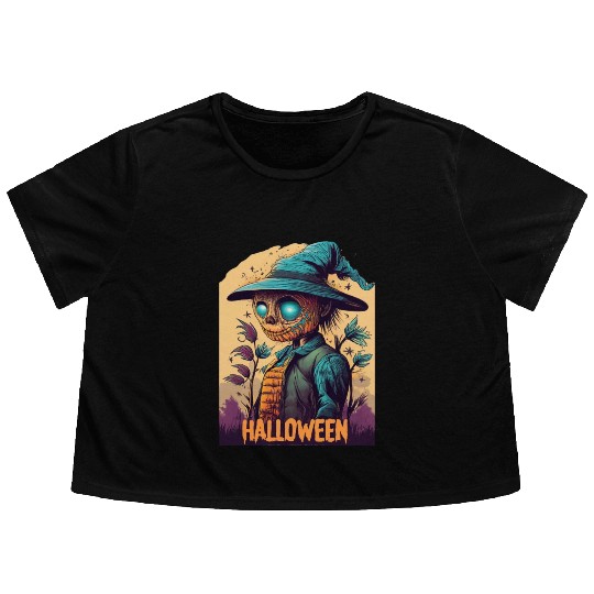 Scarecrow Flowy Cropped Tees