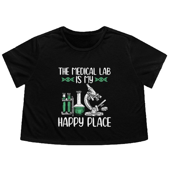Medical lab technicians | Lab chemistry gifts Flowy Cropped Tees
