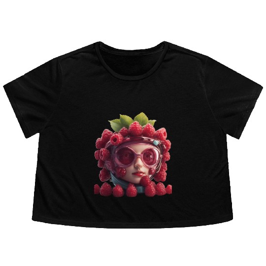 RASPBERRY Flowy Cropped Tees