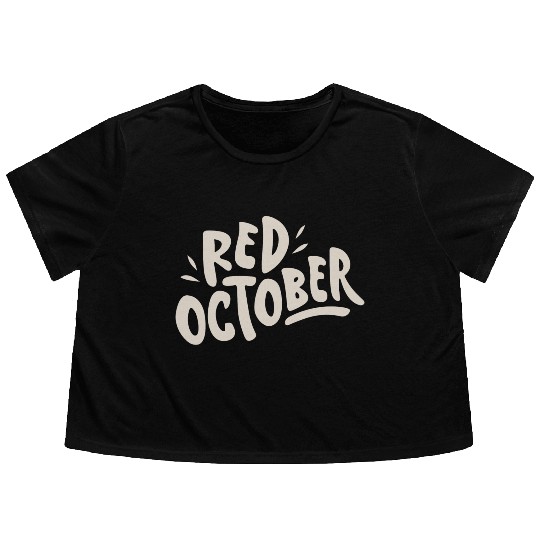 red october phillies Flowy Cropped Tees