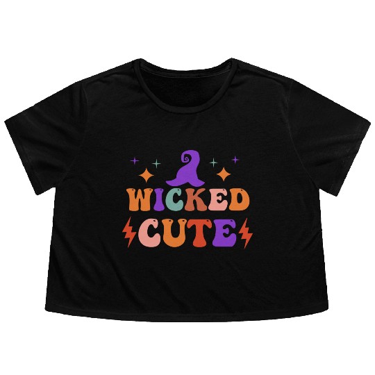 WICKED CUTE Flowy Cropped Tees
