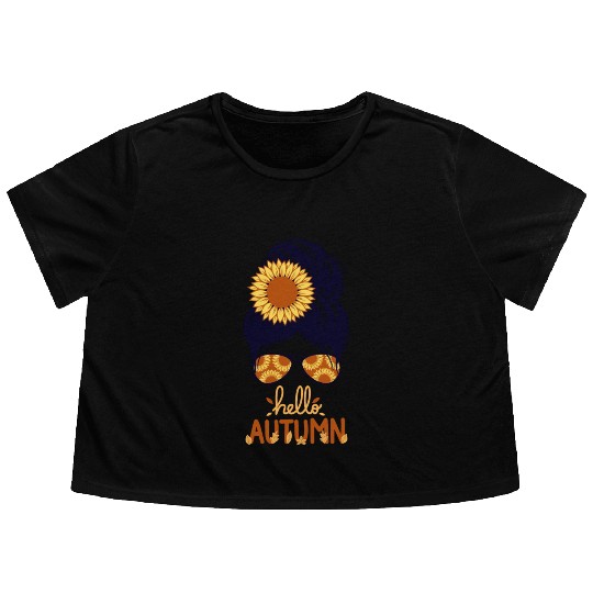 Embrace the Season: Hello Autumn Flowy Cropped Tees