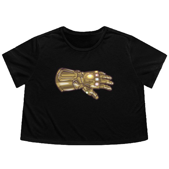 Thanos Infinity Gauntlet Flowy Cropped Tees