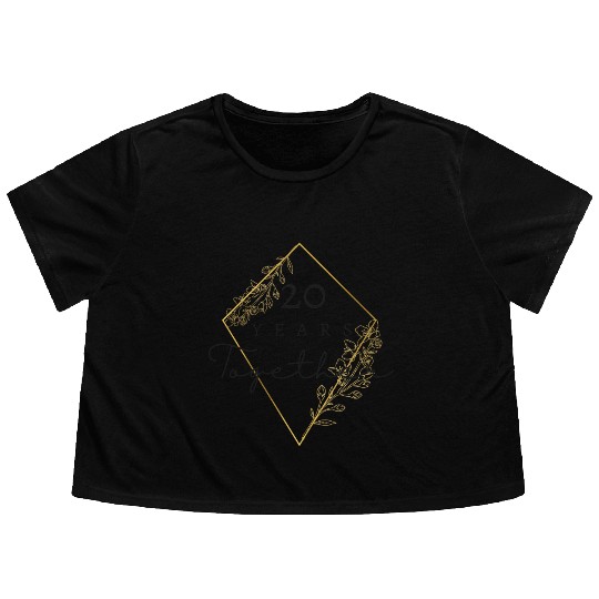Congratulations 20 Years Together / Twenty Flowy Cropped Tees