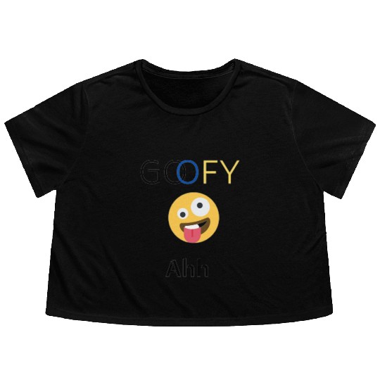 Funny goofy ahh Flowy Cropped Tees