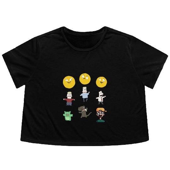 goofy ahh Flowy Cropped Tees