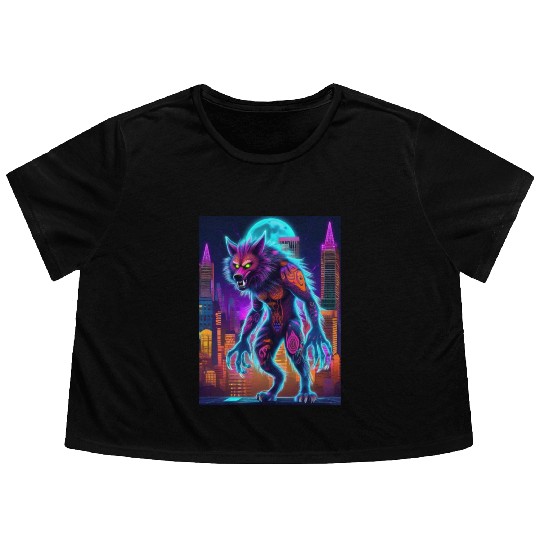 werewolf Flowy Cropped Tees