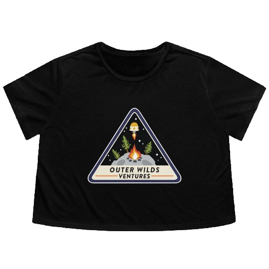 Outer Wilds Ventures Premium Scoop Flowy Cropped Tees