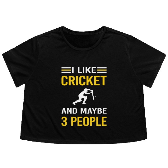 3 People Cricket Flowy Cropped Tees