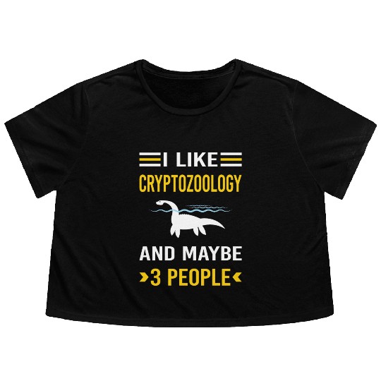 3 People Cryptozoology Cryptid Cryptids Flowy Cropped Tees