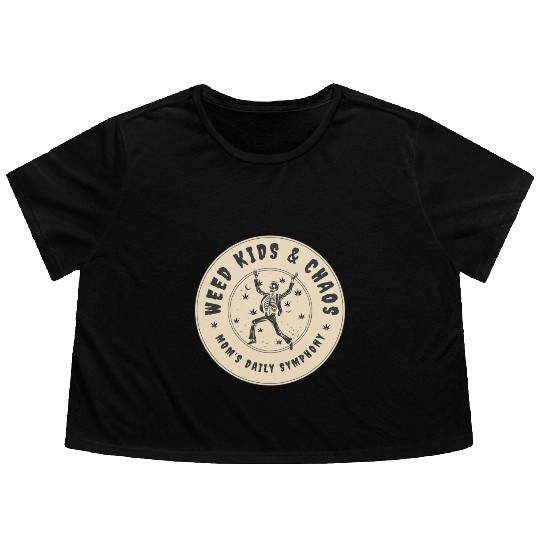 Creep Show Flowy Cropped Tees