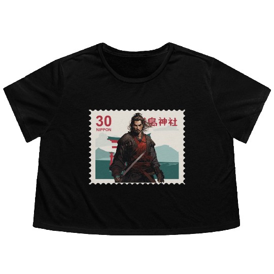 Brave Samurai Flowy Cropped Tees